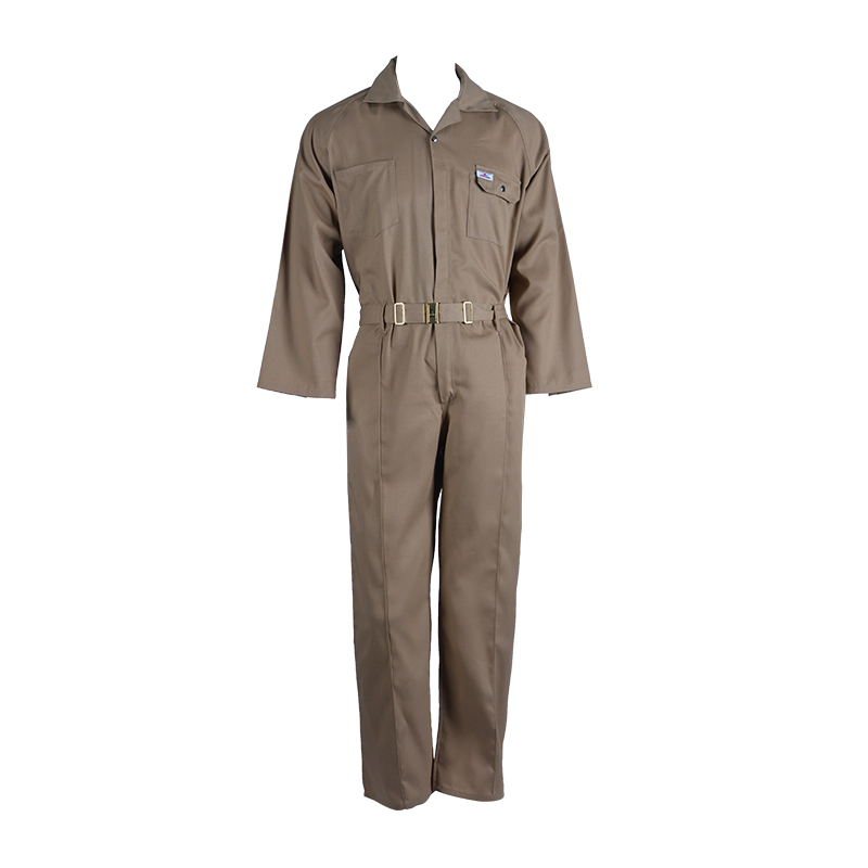 C01 耐久性のあるブラウンのマルチポケットワークウェア